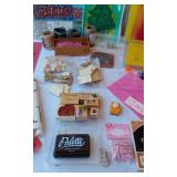 Craft Supplies and Tools Lot including Adhesive Mat Stack, Wooden Letters, and Crafting Accessories