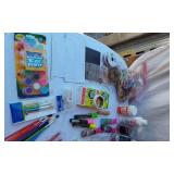 Craft Supplies and Tools Lot including, Wood Burner, Glue Gun, Used Paints, and Accessories