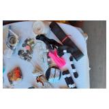 Craft Supplies and Tools Lot including, Wood Burner, Glue Gun, Used Paints, and Accessories