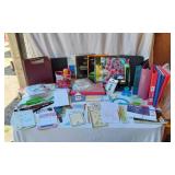 Lot of Office Supplies Including Binders and Photo Paper