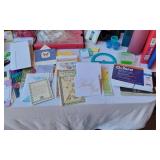 Lot of Office Supplies Including Binders and Photo Paper