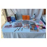 Lutheran Handbook and FetchFind Notebooks, Decorative Glass Blocks, and Craft Supplies