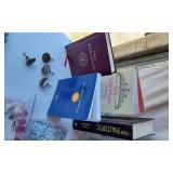 Lutheran Handbook and FetchFind Notebooks, Decorative Glass Blocks, and Craft Supplies