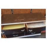 Vintage Wooden Dresser 31 1/2" tall, 18" deep, 50" wide