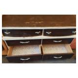 Vintage Wooden Dresser 31 1/2" tall, 18" deep, 50" wide