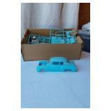 Vintage Electric Train Set (cars only) with Plane and Car Models