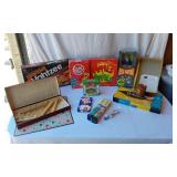 Jesse Ventura Doll and Board Games including Showdown Yahtzee, Scrabble, and Apples to Apples