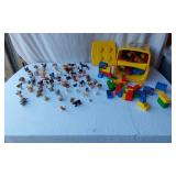 LEGO Duplo Blocks and Littlest Pet Shop Figures