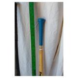 Mixed Sports Equipment Lot including Easton Hammer Bat, MacGregor Bat, Franklin Teeball Bat, Prince Tennis Racket, and Assorted Golf Balls