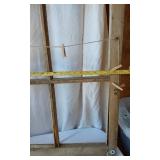 Lot of Vintage Window Frames with Wreath and Burlap