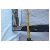 Lot of Vintage Window Frames with Wreath and Burlap