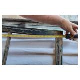 Lot of Vintage Window Frames with Wreath and Burlap