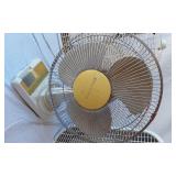Lasko Box Fans and Sanyo Table Fan