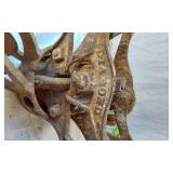 Antique Cast Iron Hay Trolley Part