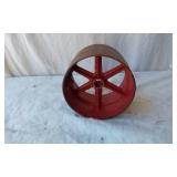 Red Cast Iron Wheel - 8 1/2" diameter, 6" wide