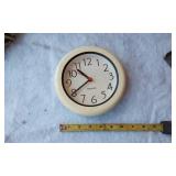 Vintage Items including Westclox Wall Clock, Desk Lamps, Frost Air Fan