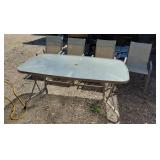 Patio table and chairs set