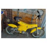 Yellow mini e-bike