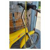 Yellow mini e-bike
