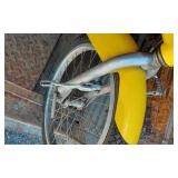 Yellow mini e-bike