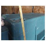 Plastic Pet Kennel Carrier with Wooden Dog Bed