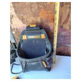 Assorted Tools and Hardware Lot Including ToughBuilt Tool Pouches, Bolts, and Accessories