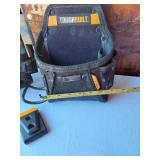 Assorted Tools and Hardware Lot Including ToughBuilt Tool Pouches, Bolts, and Accessories