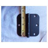 Assorted Hardware and Electrical Components including Plates, Hinges, Chains, and Accessories