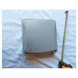 Assorted Hardware and Electrical Components including Plates, Hinges, Chains, and Accessories