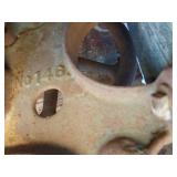 Buffalo Forge Co. Vintage Hand Crank Drill Press - cracked