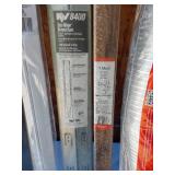 Mixed Lot of Home Improvement Supplies Including Door Sweep and Drawer Slides, Semi-Rigid Aluminum Duct, and Various Wood Pieces