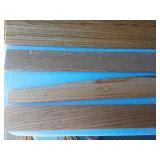 Mixed Lot of Home Improvement Supplies Including Door Sweep and Drawer Slides, Semi-Rigid Aluminum Duct, and Various Wood Pieces