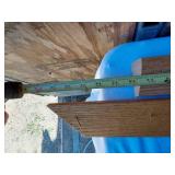 Mixed Lot of Home Improvement Supplies Including Door Sweep and Drawer Slides, Semi-Rigid Aluminum Duct, and Various Wood Pieces