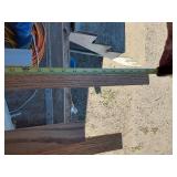 Mixed Lot of Home Improvement Supplies Including Door Sweep and Drawer Slides, Semi-Rigid Aluminum Duct, and Various Wood Pieces