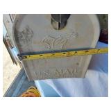 U.S. Mailbox, Decorative Tins, and Mop Bucket