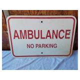 Ambulance No Parking Sign