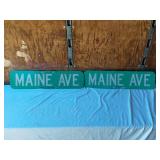 Maine Avenue Street Signs