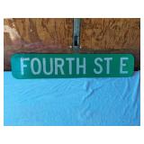 Vintage Fourth Street Sign