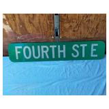 Vintage Fourth Street Sign