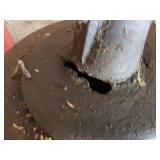 Portable Oil Drain Tank with Drip Pan - Damaged in Multiple Places