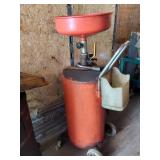 Mobile Oil Drain Tank with Wheels
