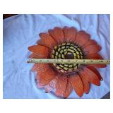Garden and Decorative Items including Metal Flowers, Welcome Sign, and Angel Statue