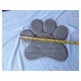 Garden and Decorative Items including Metal Flowers, Welcome Sign, and Angel Statue