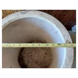 Assorted Planters and Garden Tools including Decorative Clay Pot, Watering Can, and Hose Nozzle