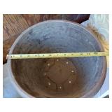 Assorted Planters and Garden Tools including Decorative Clay Pot, Watering Can, and Hose Nozzle