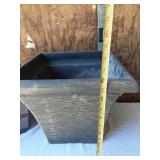 Assorted Planters and Garden Tools including Decorative Clay Pot, Watering Can, and Hose Nozzle