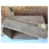 Wooden Crate and Basket Lot including Sun-Kist Crate, Wooden Box, and Basket