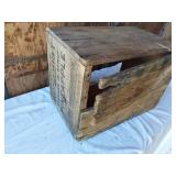 Wooden Crate and Basket Lot including Sun-Kist Crate, Wooden Box, and Basket
