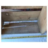 Wooden Crate and Basket Lot including Sun-Kist Crate, Wooden Box, and Basket