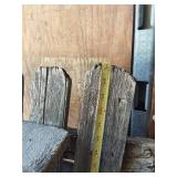 Rustic Wooden Fence Panels and Birdhouses